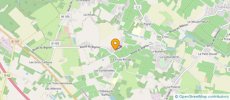 localisation de l'entreprise SCI RIMA  CHATEAU-THEBAUD