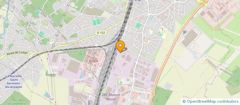 localisation de l'entreprise SCI RIMA à BRETIGNY-SUR-ORGE