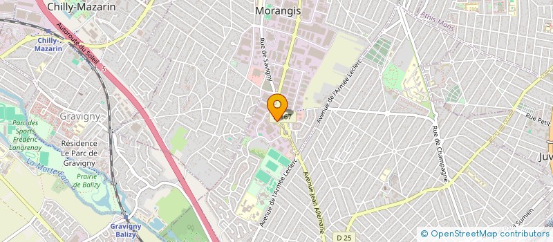 localisation de l'entreprise SCI RIMAC  MORANGIS
