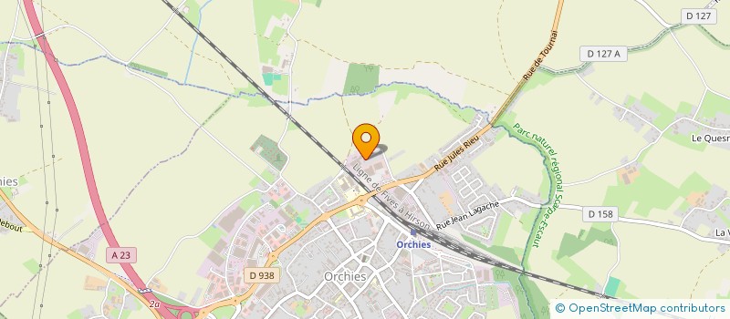 localisation de l'entreprise SCI RIMAROSE  ORCHIES