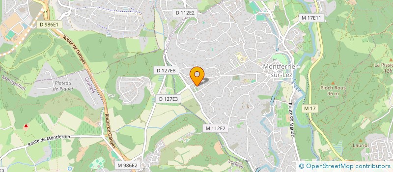 localisation de l'entreprise SCI RIMBAUD 34  MONTFERRIER-SUR-LEZ