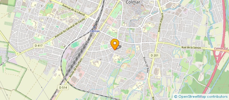 localisation de l'entreprise SCI RIMBAUD  COLMAR