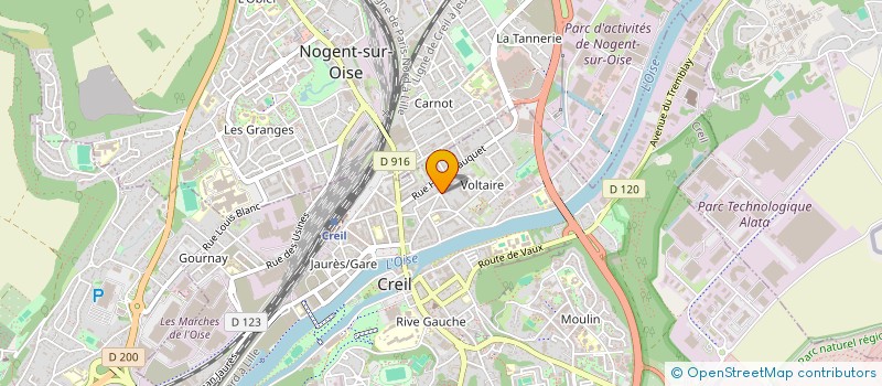 localisation de l'entreprise SCI RIMEL  CREIL