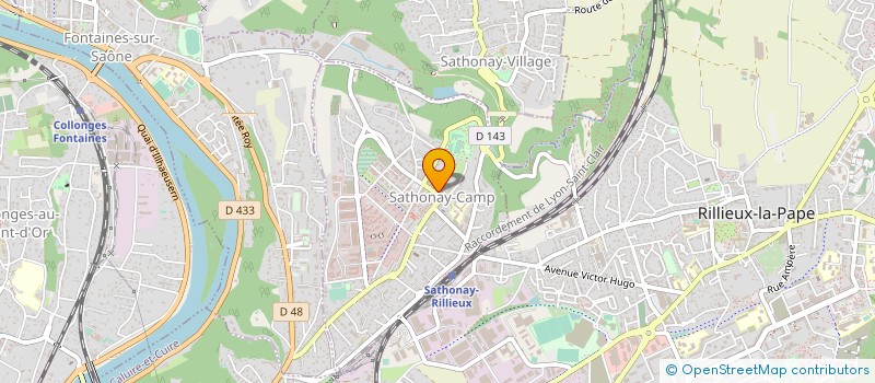 localisation de l'entreprise SCI RIMI  SATHONAY-CAMP