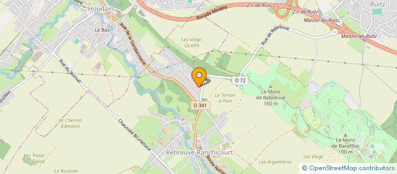 localisation de l'entreprise SCI RIMOB  REBREUVE-RANCHICOURT