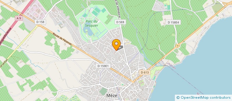 localisation de l'entreprise SCI RINA à MEZE