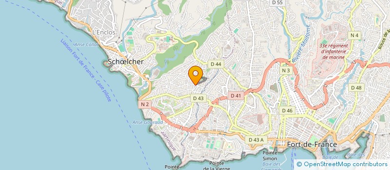 localisation de l'entreprise SCI RINABIOS à SCHŒLCHER