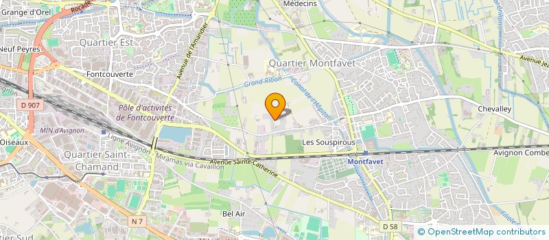 localisation de l'entreprise SCI RINAMAIN 1  AVIGNON