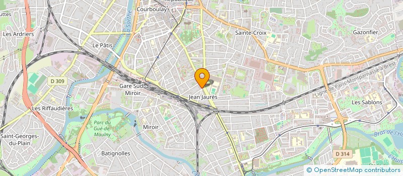 localisation de l'entreprise SCI RINEVA  LE MANS