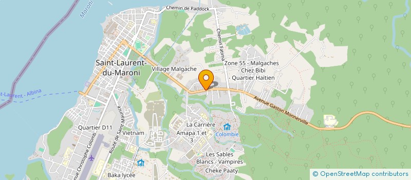 localisation de l'entreprise SCI RINO à SAINT-LAURENT-DU-MARONI