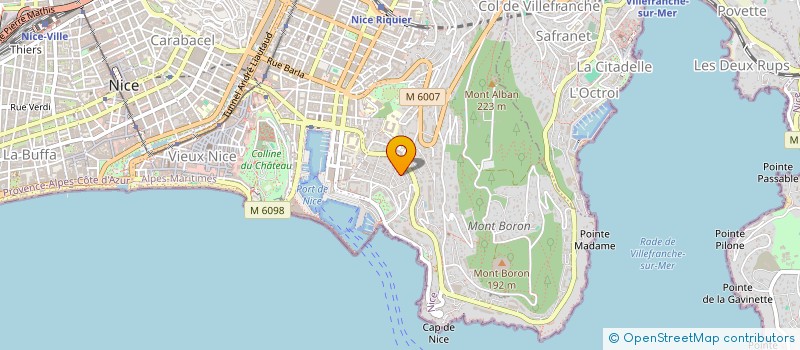localisation de l'entreprise SCI RIO à NICE