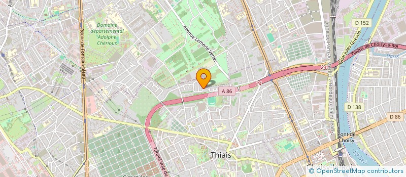 localisation de l'entreprise SCI RIO à THIAIS
