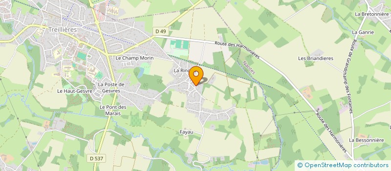 localisation de l'entreprise SCI RIO  TREILLIERES