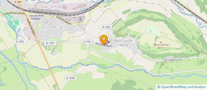 localisation de l'entreprise SCI RIO  ALISE-SAINTE-REINE