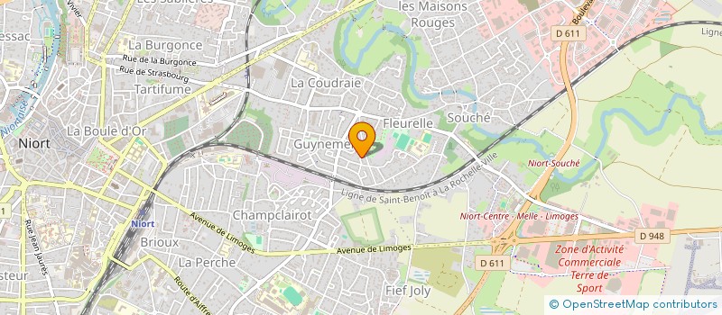 localisation de l'entreprise SCI RIO  NIORT