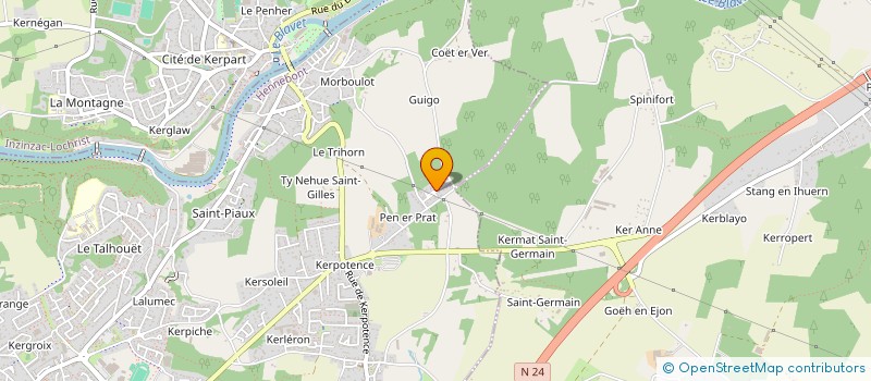 localisation de l'entreprise SCI RIO IMMO  HENNEBONT