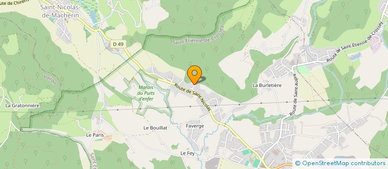 localisation de l'entreprise SCI RIO SAN JOSE  SAINT-ETIENNE-DE-CROSSEY