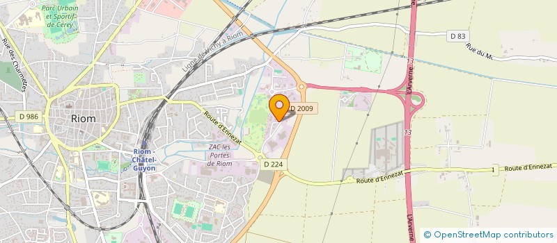 localisation de l'entreprise SCI RIOM CHATEL GUYON NOTAIRES  RIOM