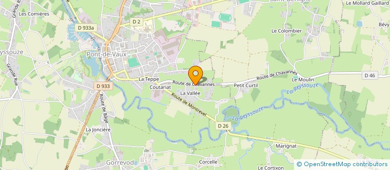 localisation de l'entreprise SCI RION  PONT-DE-VAUX