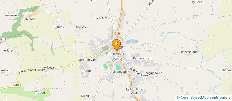 localisation de l'entreprise SCI RIOU  PLONEVEZ-DU-FAOU