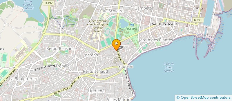 localisation de l'entreprise SCI RIOU PAILLARD  SAINT-NAZAIRE