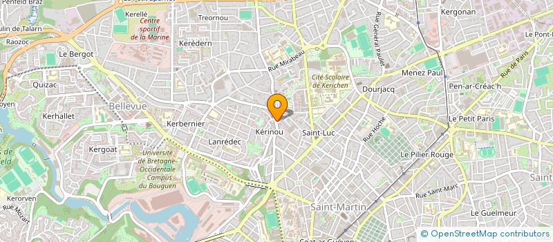 localisation de l'entreprise SCI RIOU SALOU  BREST