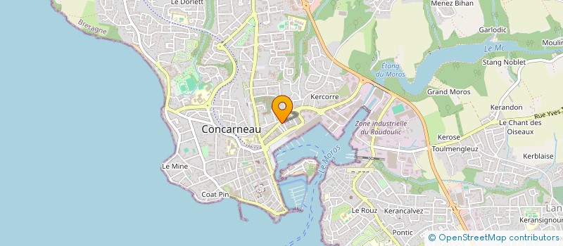 localisation de l'entreprise SCI RIOU THEBAUD  CONCARNEAU