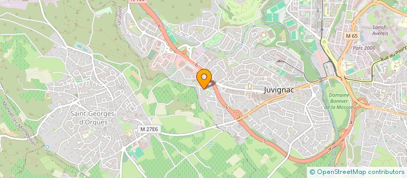 localisation de l'entreprise SCI RIOULE  JUVIGNAC