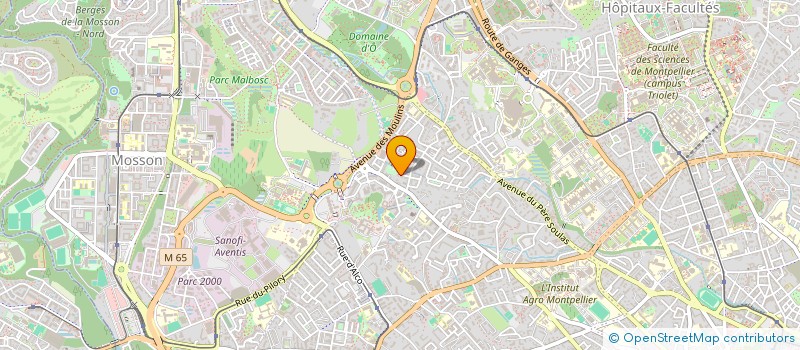 localisation de l'entreprise SCI RIPHAMICO à MONTPELLIER