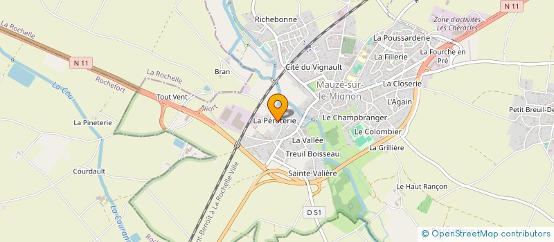 localisation de l'entreprise SCI RIPI  MAUZE-SUR-LE-MIGNON