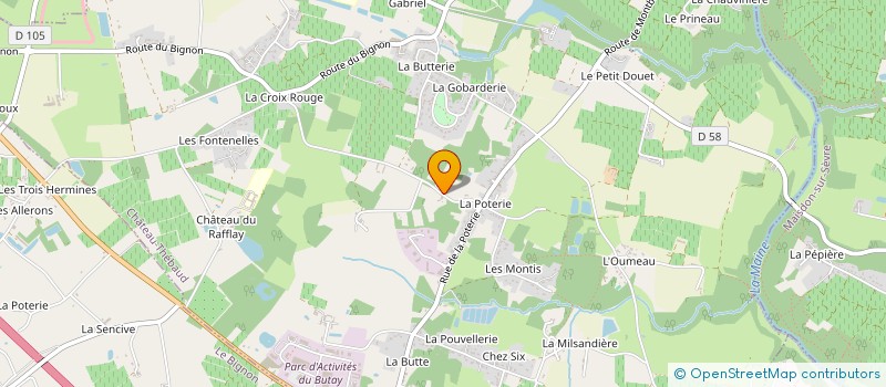 localisation de l'entreprise SCI RIPOTOPOX  MONNIERES