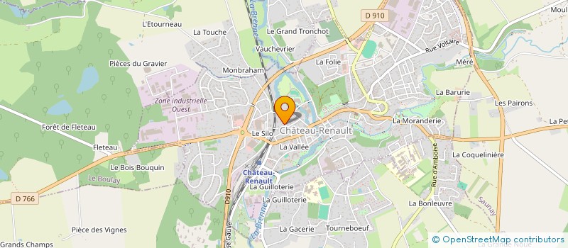 localisation de l'entreprise SCI RIPPON VASSEUR à CHATEAU-RENAULT