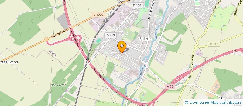 localisation de l'entreprise SCI RIQUART-PIRSENS  SALEUX