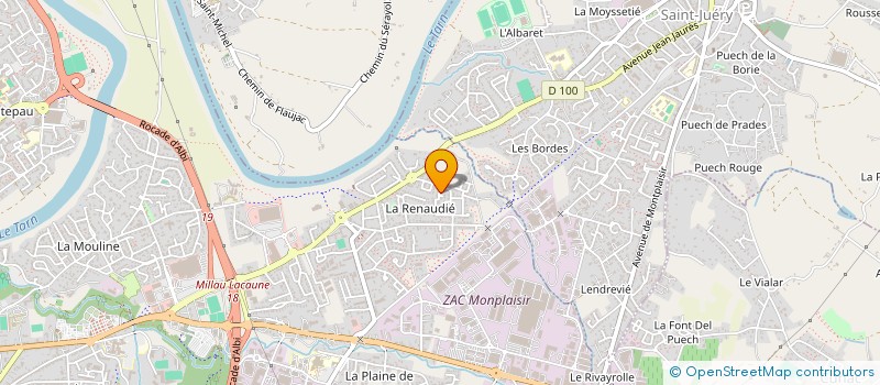 localisation de l'entreprise SCI RIQUELME à ALBI