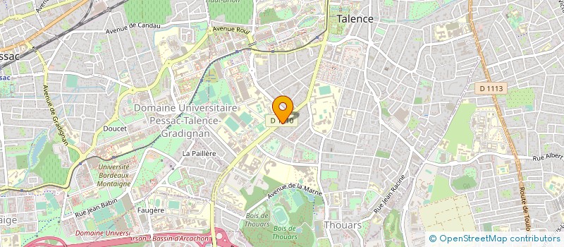 localisation de l'entreprise SCI RIQUET  TALENCE