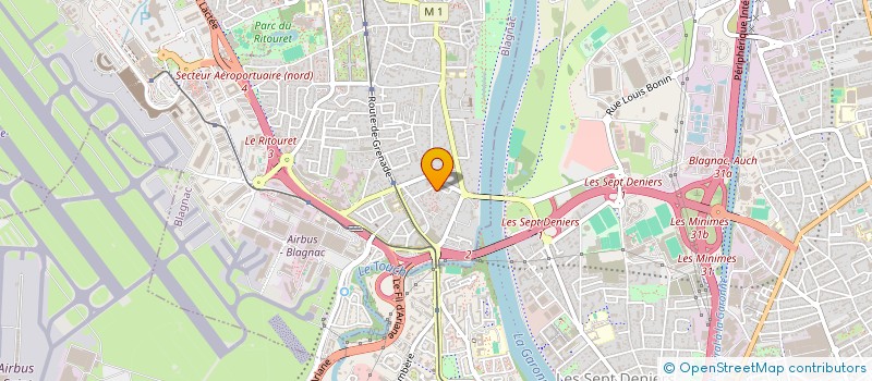 localisation de l'entreprise SCI RIQUET  BLAGNAC