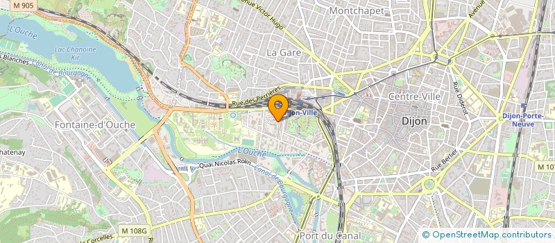 localisation de l'entreprise SCI RIQUET IMMO. à DIJON