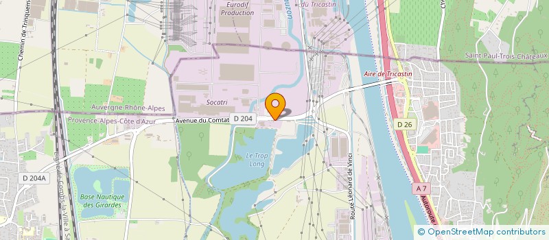 localisation de l'entreprise SCI RIQUIER ET FILS  BOLLENE