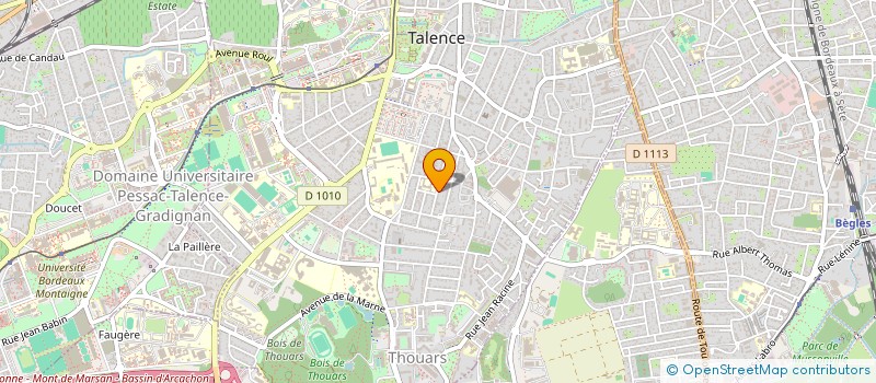 localisation de l'entreprise SCI RISARALDA  TALENCE