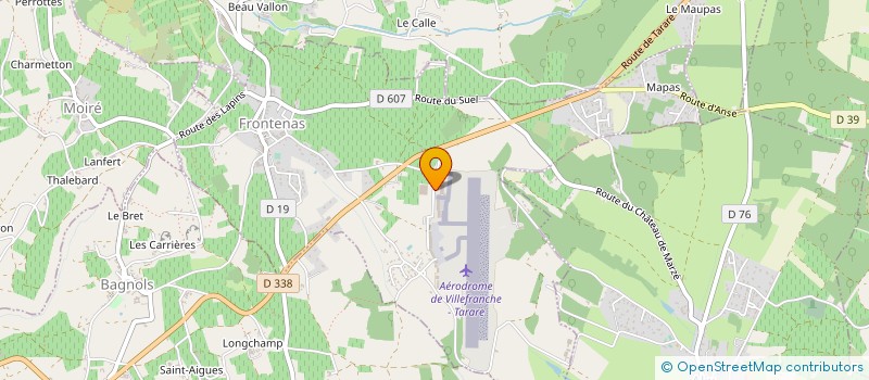 localisation de l'entreprise SCI RISAVINCE  FRONTENAS