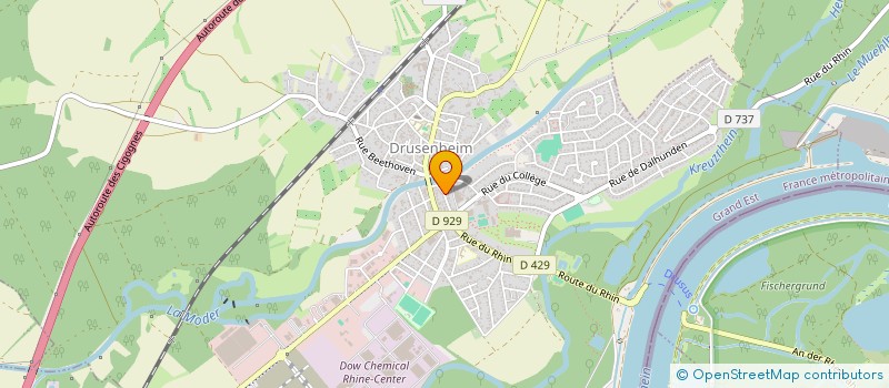 localisation de l'entreprise SCI RISCH  DRUSENHEIM