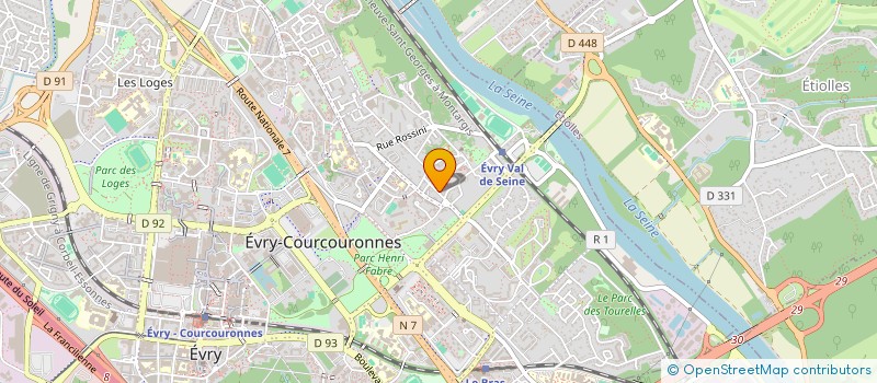 localisation de l'entreprise SCI RISF à EVRY-COURCOURONNES