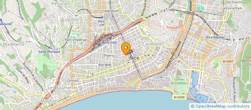 localisation de l'entreprise SCI RISHON à NICE