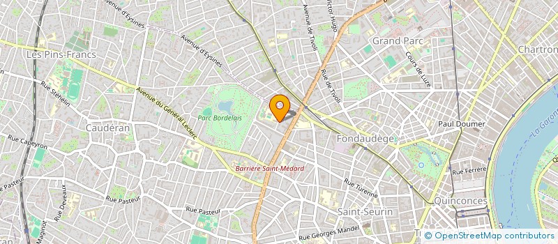 localisation de l'entreprise SCI RISQUE TOUT  BORDEAUX