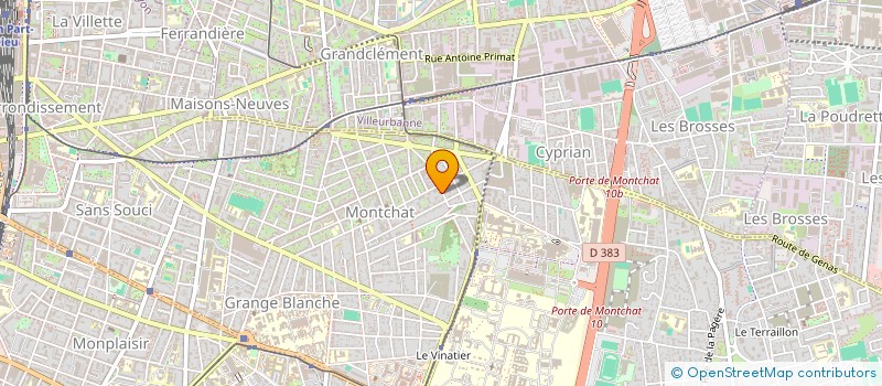 localisation de l'entreprise SCI RISS  LYON