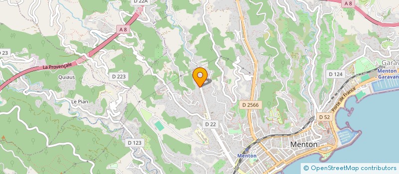 localisation de l'entreprise SCI RITA à MENTON