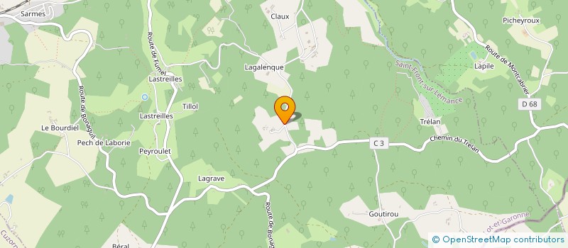 localisation de l'entreprise SCI RITOULET  SAINT-FRONT-SUR-LEMANCE