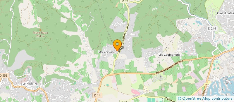 localisation de l'entreprise SCI RITTANA à GRIMAUD