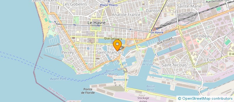 localisation de l'entreprise SCI RIU à LE HAVRE