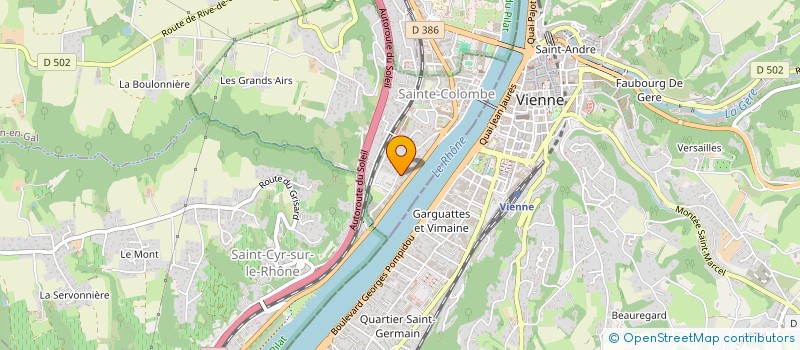 localisation de l'entreprise SCI RIVA  SAINTE-COLOMBE